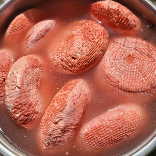Fromage frais après cuisson aux pigments naturels