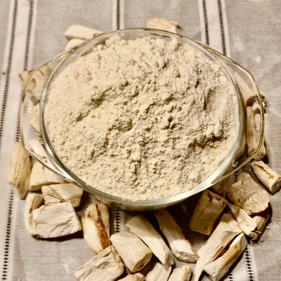 Farine de cossettes d'igname présentée