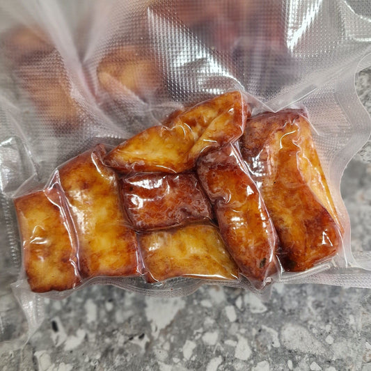 Fromage frit présenté dans son packaging