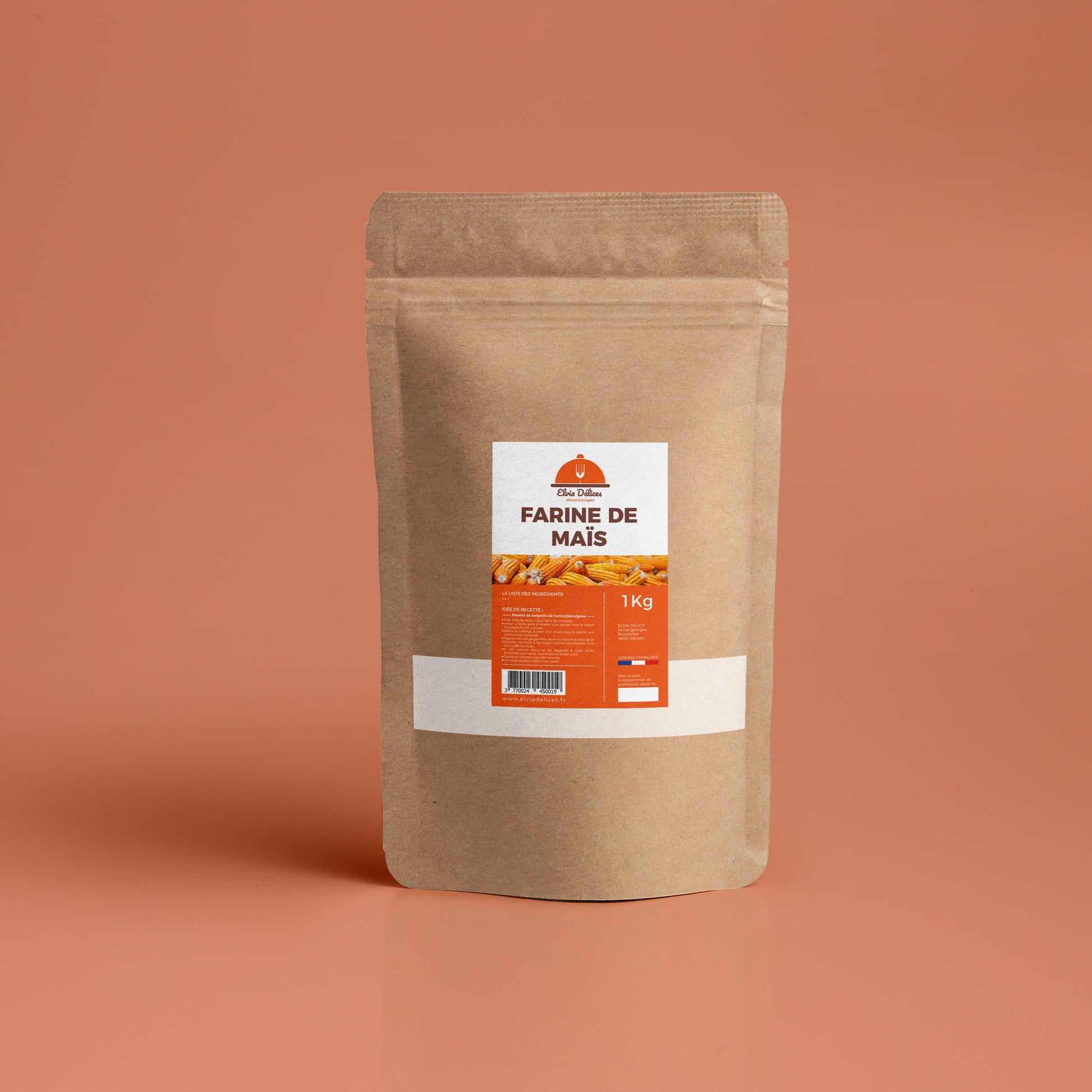 farine de maïs bio sans gluten et sans conservateurs