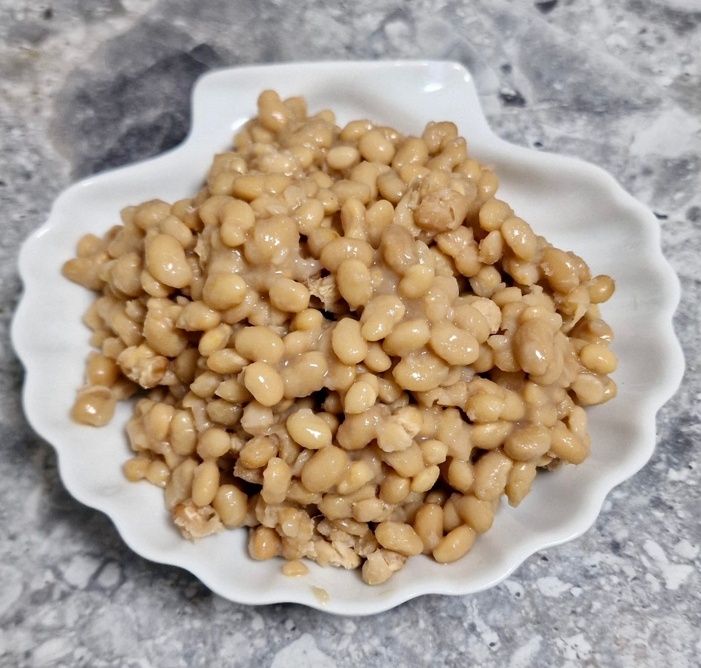 Protéine végétale cuisinée et présentée 
