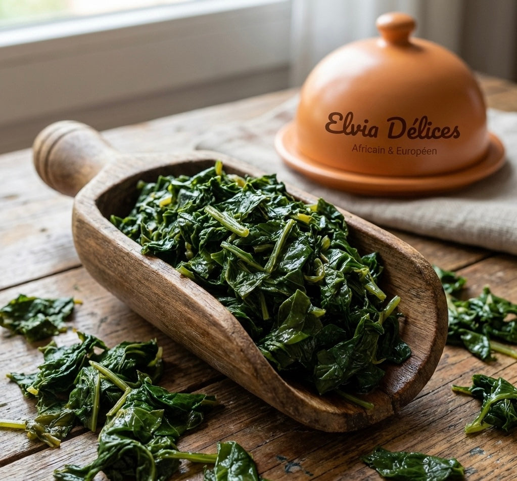 Feuilles de manioc bio pré-cuites 250g