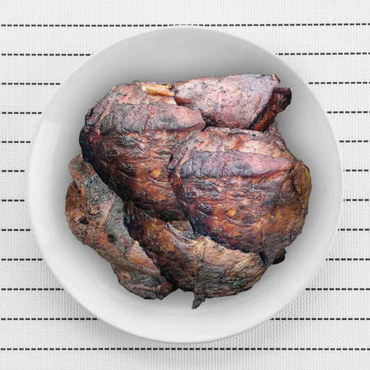 Viande fumée présentée