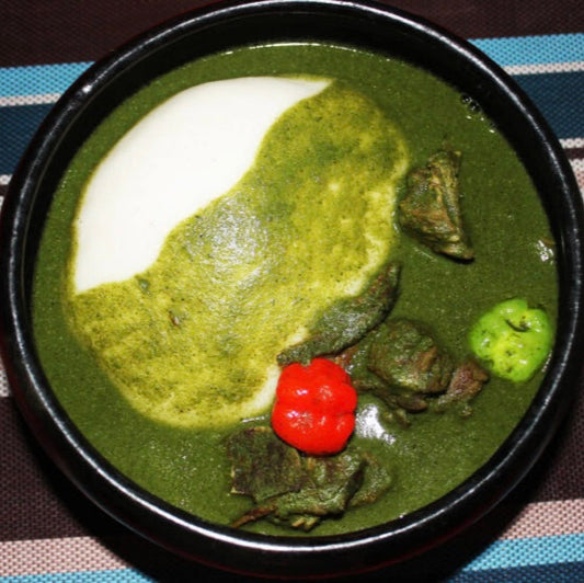 Plat cuisiné du basilic africain